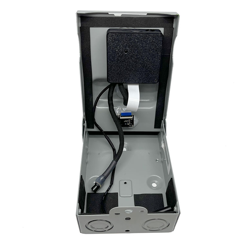 SC70094KSP Electric Box Camera with Solar Panel Mounted on a Wall