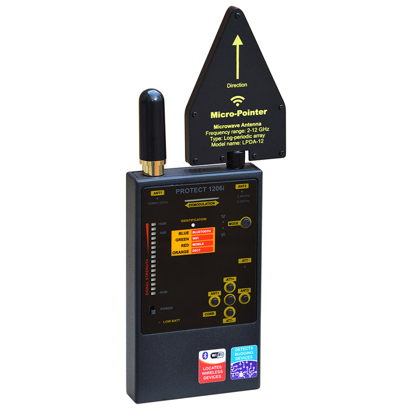 DD1206 Pro RF Detector and Spy Finder