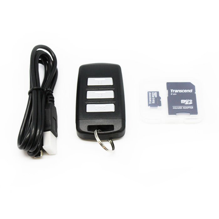 DVR202HD : 1080P Keyfob HD Camera & DVR With Accessories