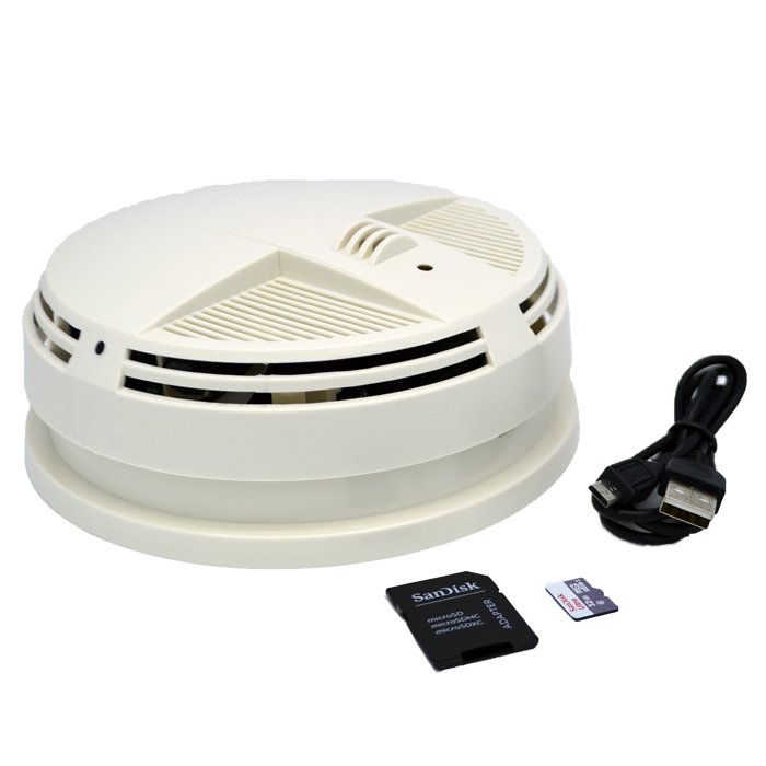 Xtreme Life 4K Night Vision Smoke Detector Side View