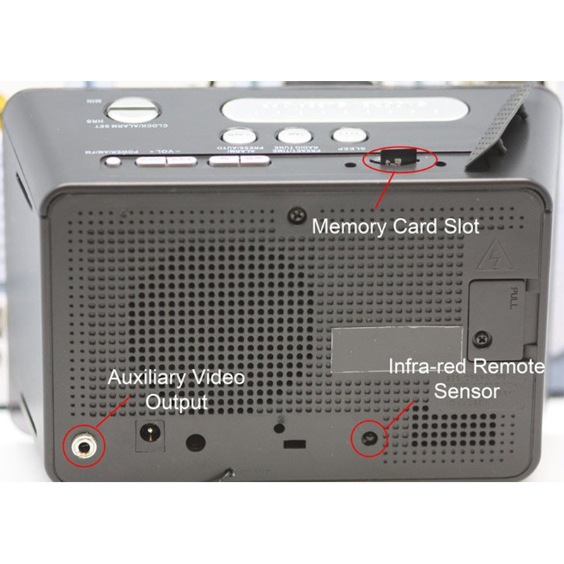 Zone Shield 4K Night Vision Clock Radio DVR
