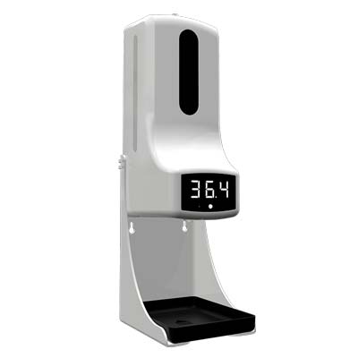 Touchless Thermometer with Hand Sanitizer Station
